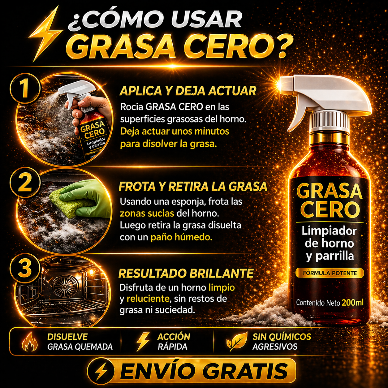GRASA CERO | Elimina la grasa más difícil en minutos